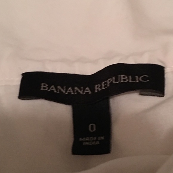 EUC Banana Republic White Eyelet Ruffle Skirt Sz 0 - Picture 6 of 8